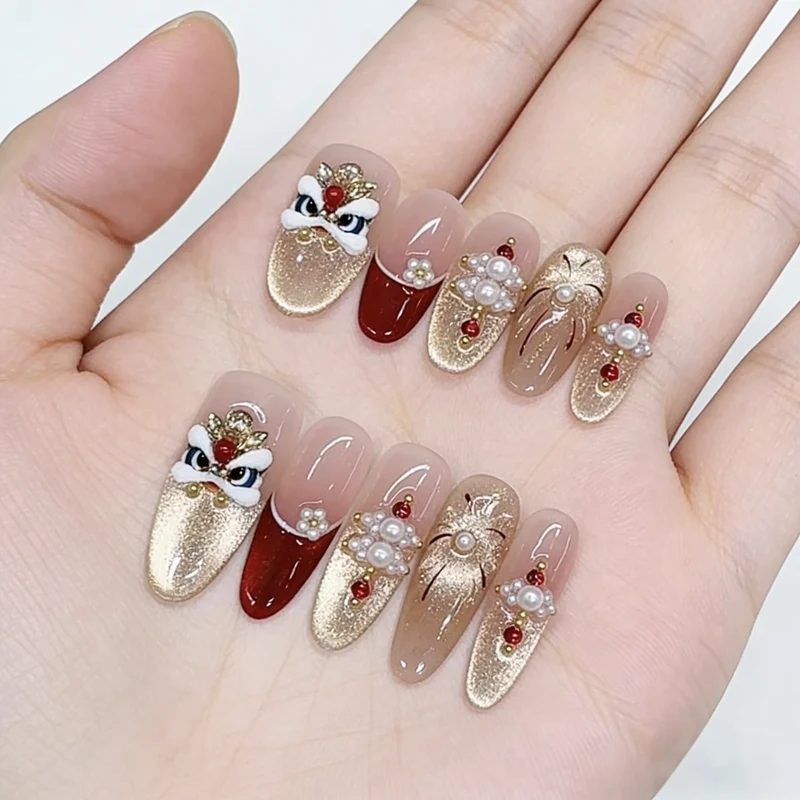Decorative Themed Press-On Nail Set Stornfield