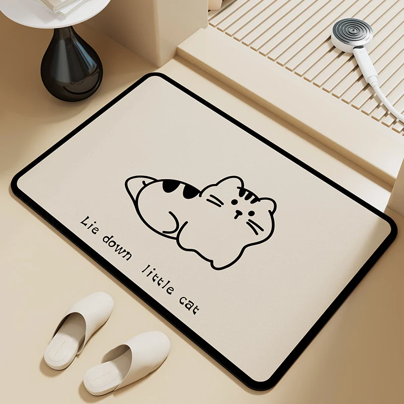 Niedliche Katzen-themed Badematte