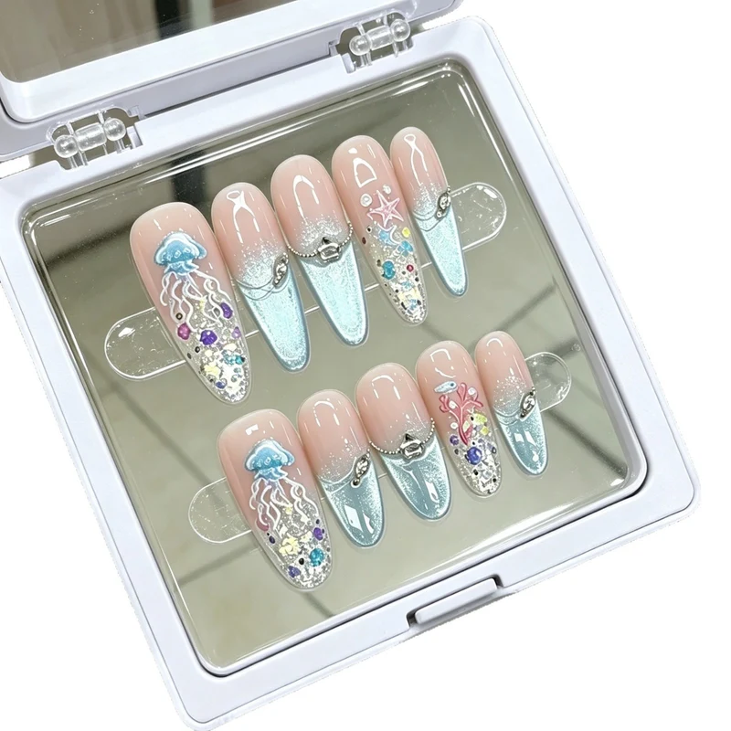 Decorative Press-on Nail Set Stornfield