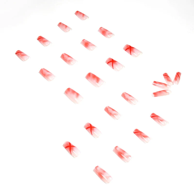 Artfully designed acrylic nails with marbled and decorative effects Stornfield