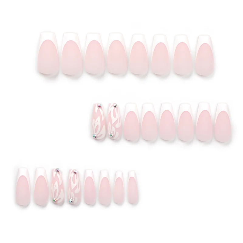 Artfully designed acrylic nails with elegant gradient Stornfield