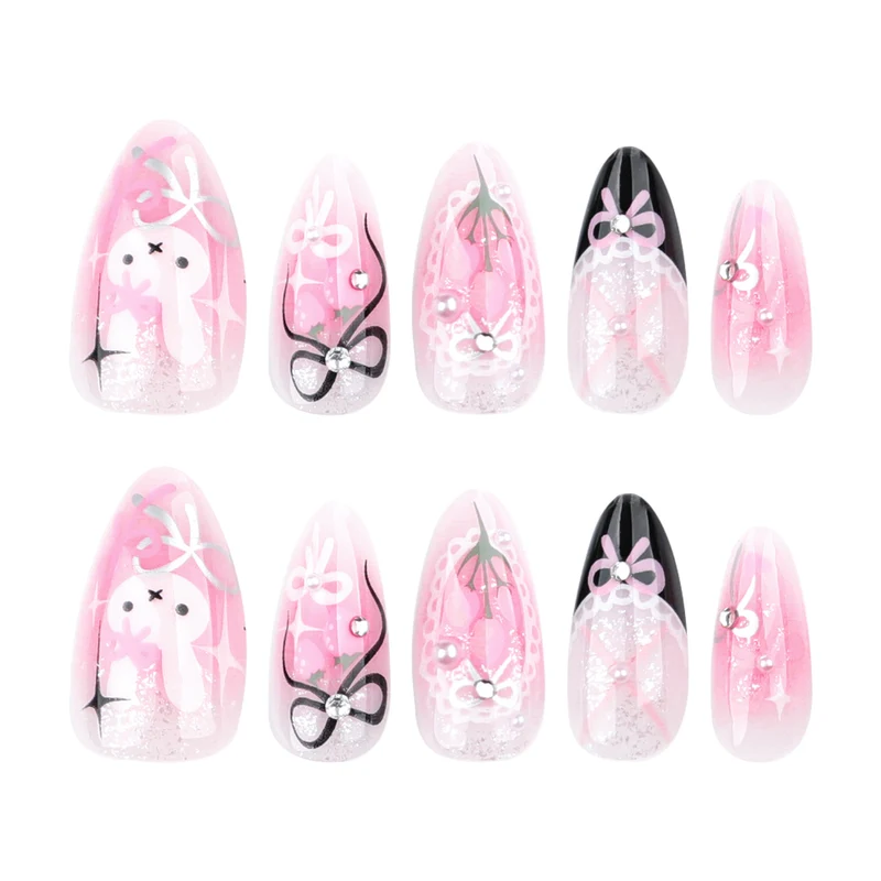 Artificial nails with romantic design Stornfield