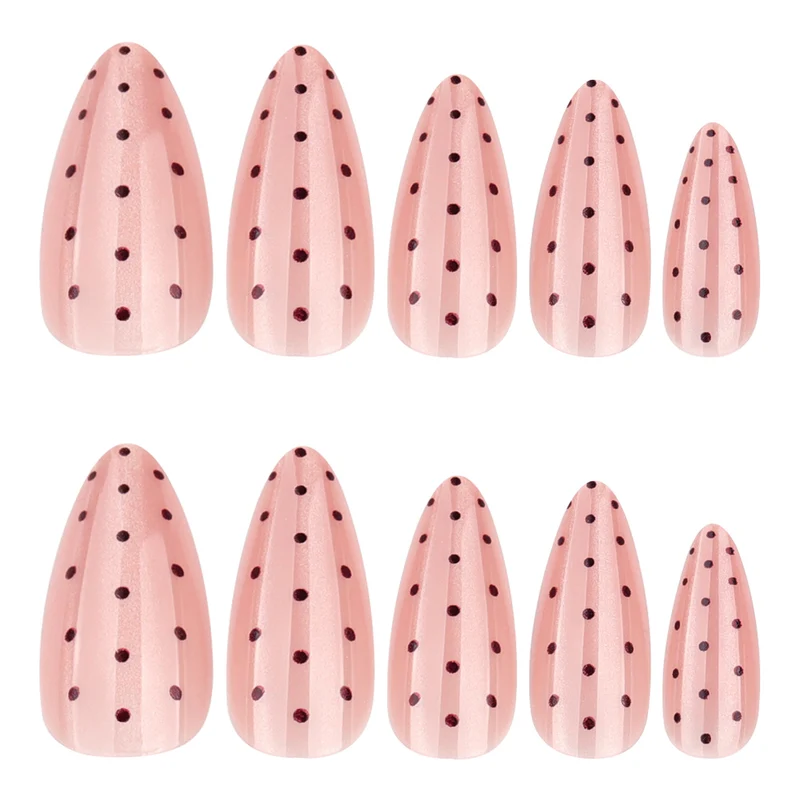 Artificial nail with polka dots Stornfield