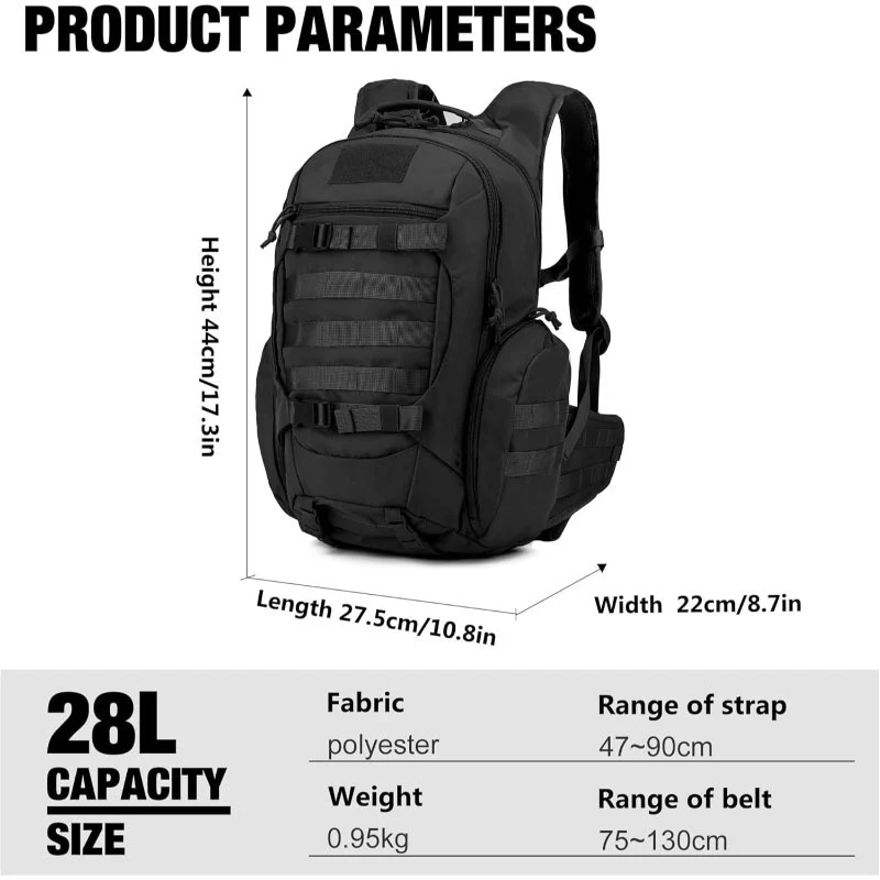 Taktischer Outdoor-Rucksack mit mehreren Fächern Karnz