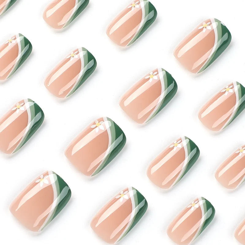 Artificial nails with floral design Stornfield