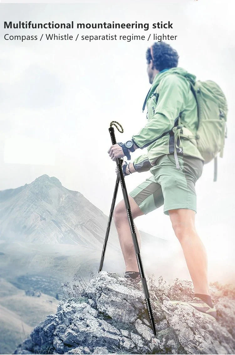 Trailforce – Multifunktionaler taktischer Wanderstock für Überleben und Abenteuer