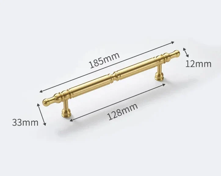 Aurivon LuxeGrip Möbelgriff aus Vollmessing