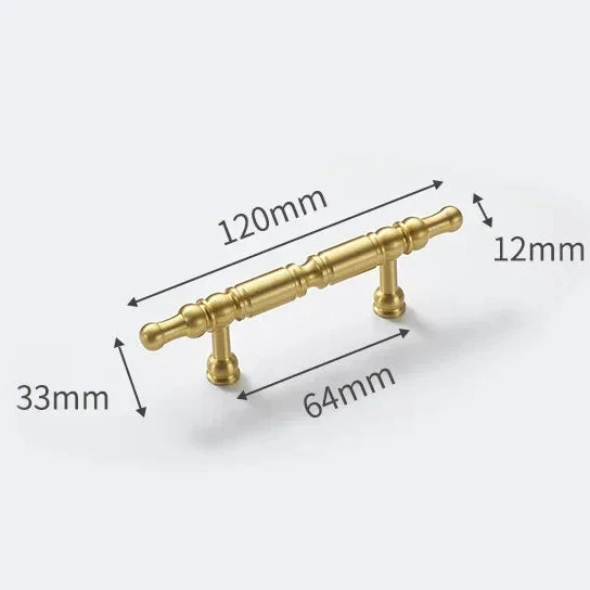 Aurivon LuxeGrip Möbelgriff aus Vollmessing