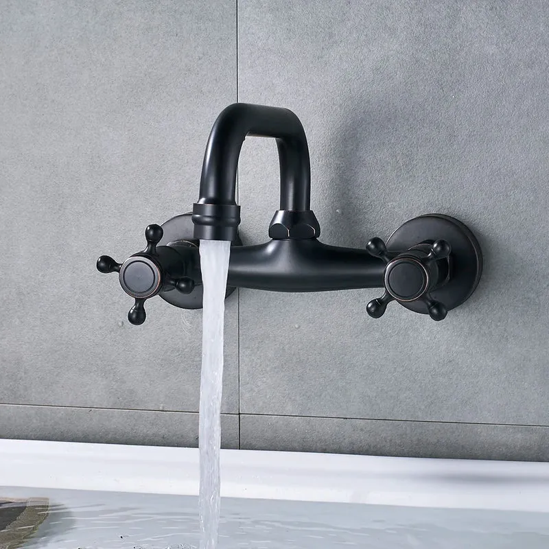 Ravion Orbis 360° Wandarmatur in Antik-Messing / ORB Schwarz