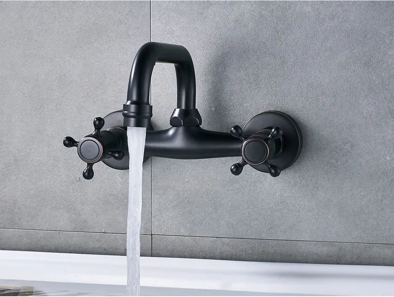 Ravion Orbis 360° Wandarmatur in Antik-Messing / ORB Schwarz