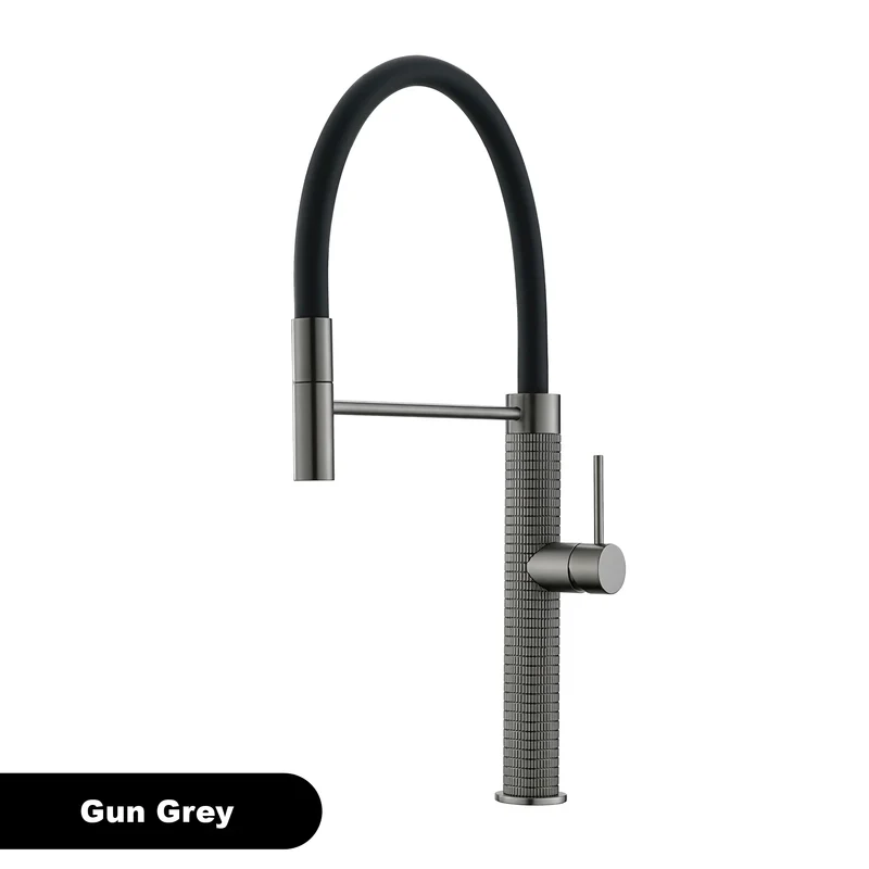 Velmora GoldFlex 360° Küchenarmatur – Gebürstetes Messing