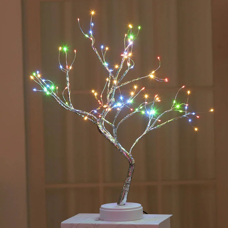 RGB LED Lichterbaum mit Fernbedienung – Kupferdraht Lichterkette für Weihnachten & Party