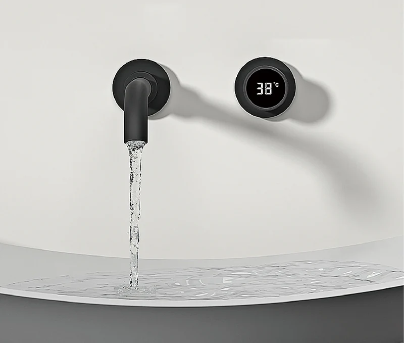 LumiBlack LED Waschtischarmatur – Eingelassene Einhebelmischarmatur aus Messing