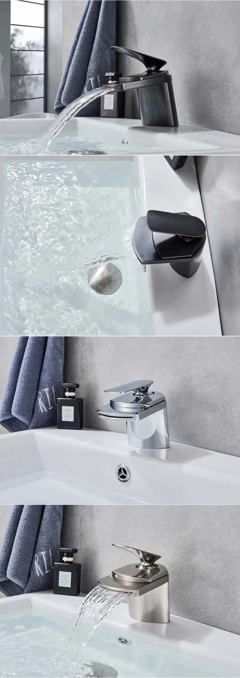 CascadeOne Wasserfall Waschtischarmatur