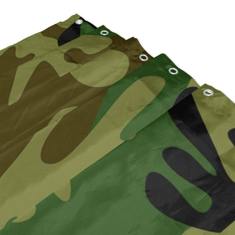 Duschvorhang mit klassischem Camouflage Tarnmuster
