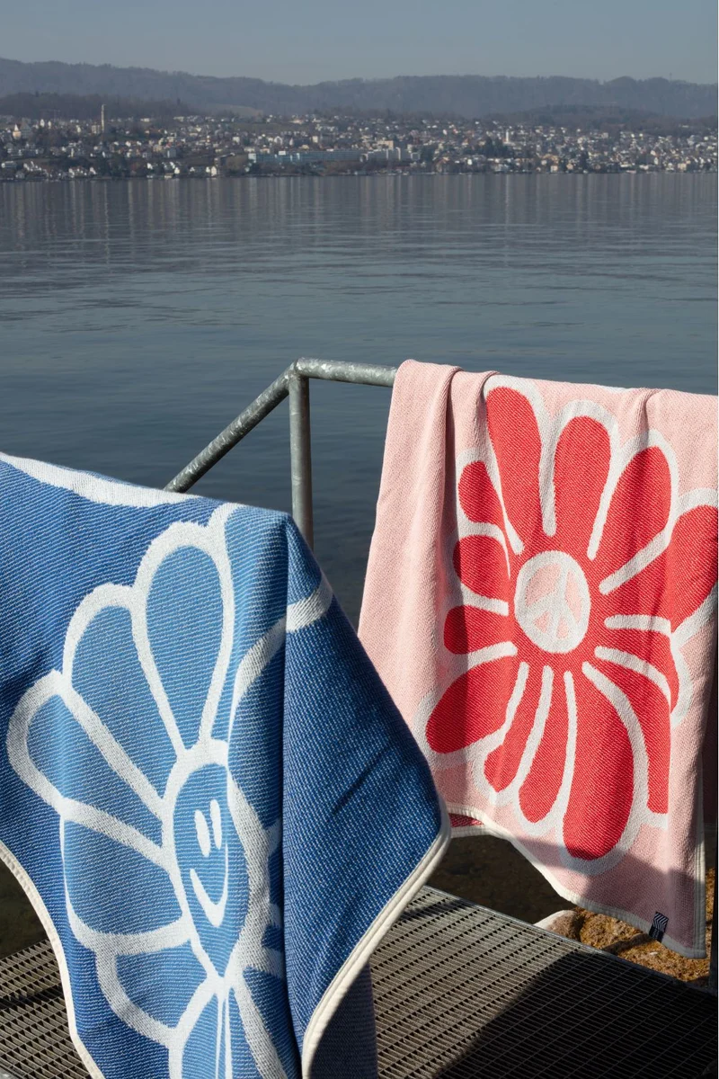 Cotton Beach Towel & Mini Blanket “Love” by Jody Barton