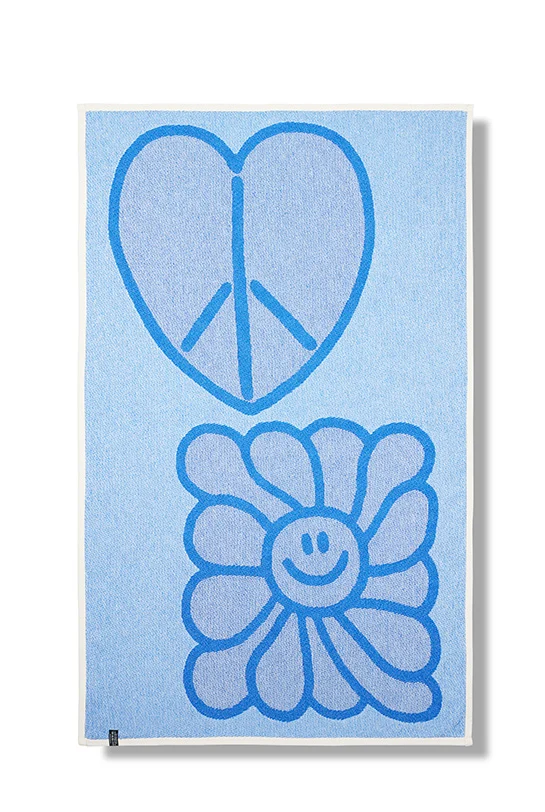 Cotton Beach Towel & Mini Blanket “Peace” by Jody Barton