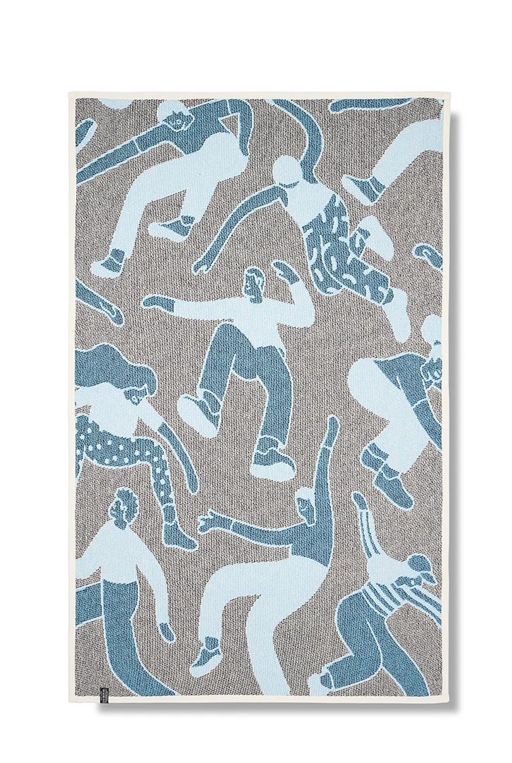 Cotton Beach Towel & Mini Blanket “Skaters” by Peter Phobia