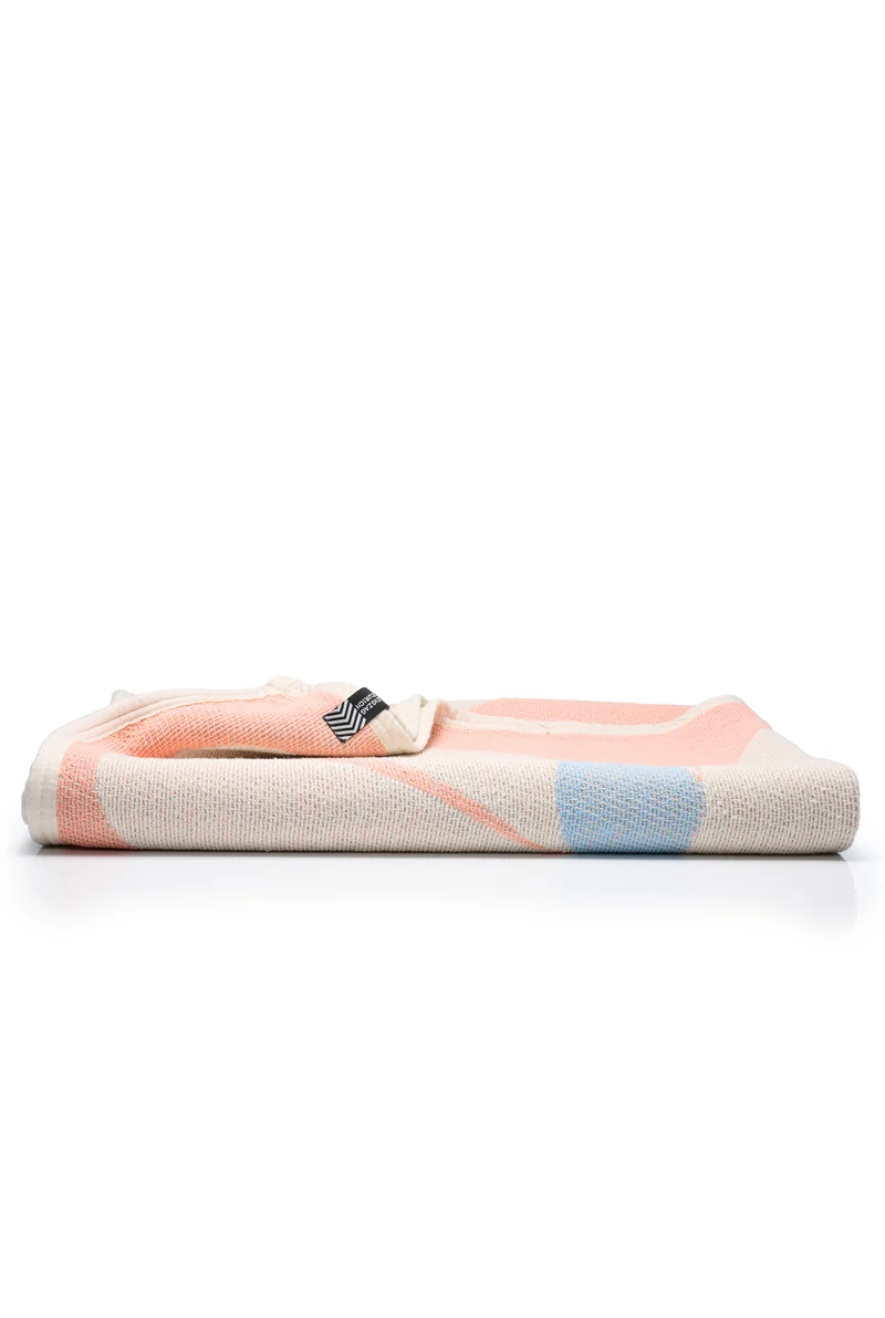 Cotton Beach Towel & Mini Blanket “Inky Pinky” by Thomas Heinz