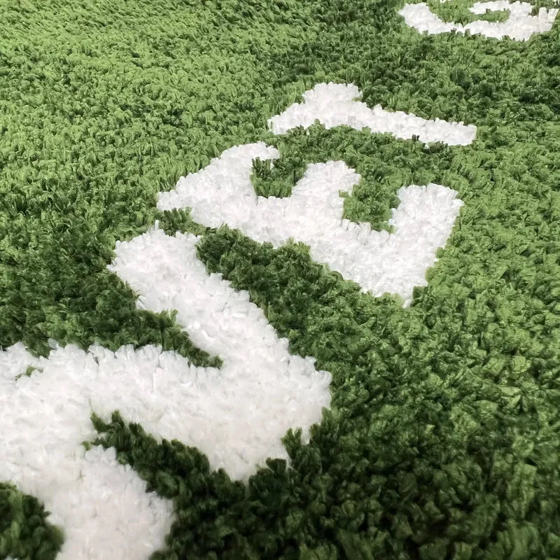 FreshLawn Comfort Mat – Trendige "Wet Grass"-Fußmatte in Grün mit Weichem Plüsch