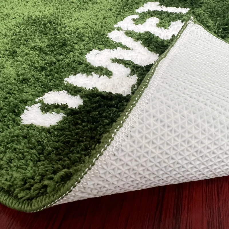 FreshLawn Comfort Mat – Trendige "Wet Grass"-Fußmatte in Grün mit Weichem Plüsch