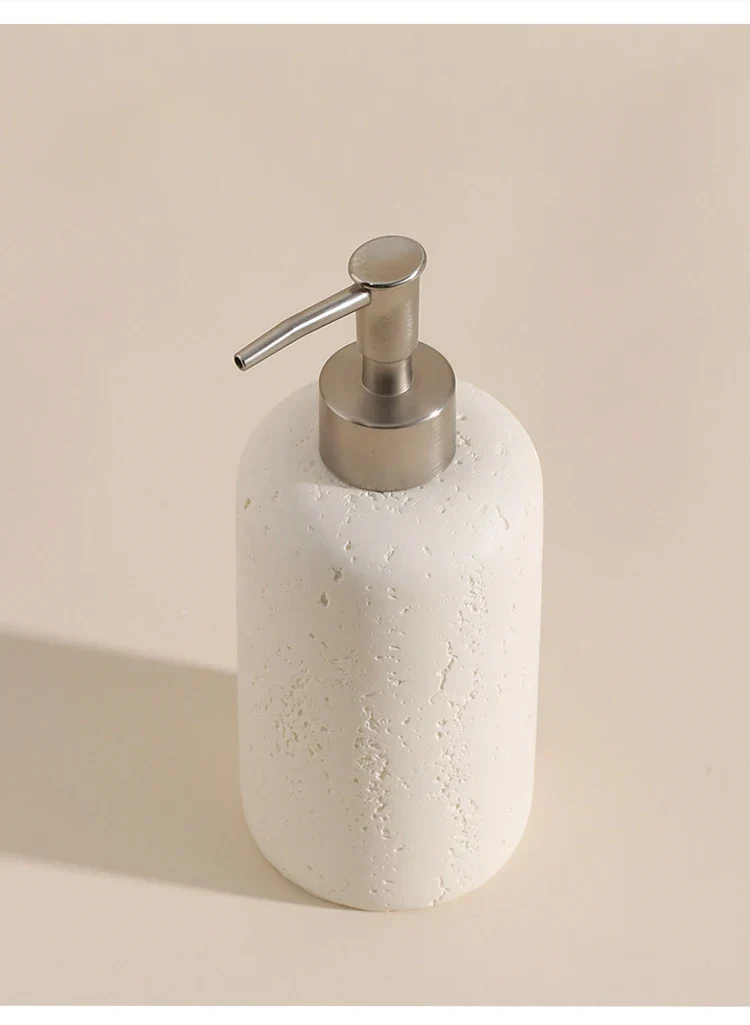 ZenTerra Wabi-Sabi Badezimmer-Set– Europäische Naturstein-Accessoires