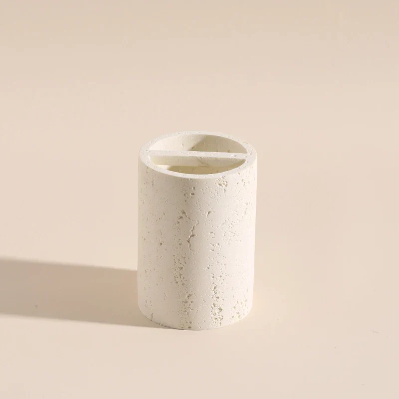 ZenTerra Wabi-Sabi Badezimmer-Set– Europäische Naturstein-Accessoires