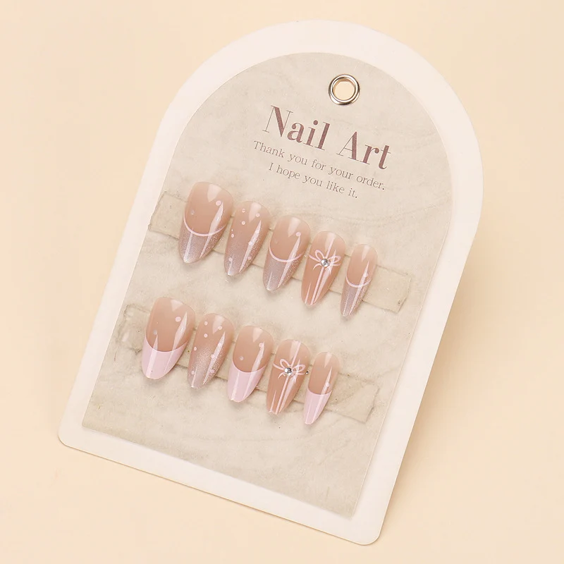 Stylish Press-On Nail Tips with Leopard Design Stornfield