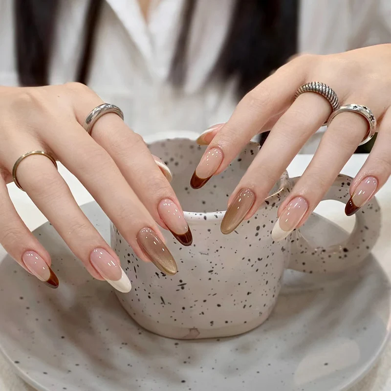 Stylish Press-On Nail Tips with Leopard Design Stornfield