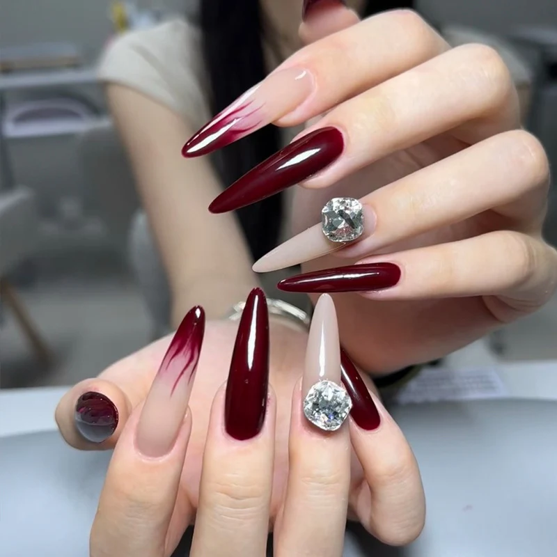 Stylish Press-On Nail Tips with Leopard Design Stornfield