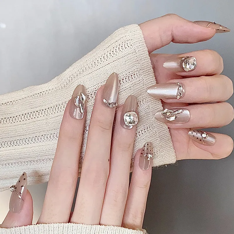Stylish Press-On Nail Tips with Leopard Design Stornfield