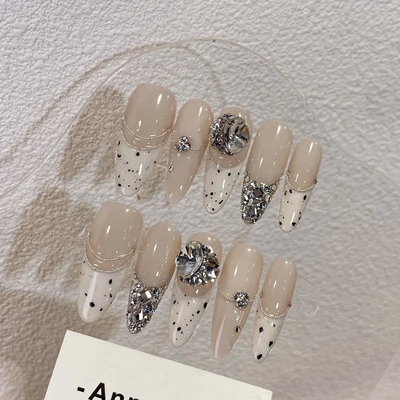 Stylish Press-On Nail Tips with Leopard Design Stornfield