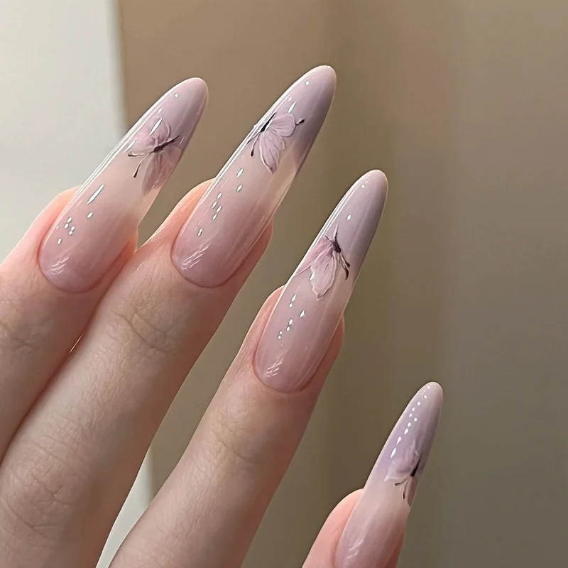 Stylish Press-On Nail Tips with Leopard Design Stornfield