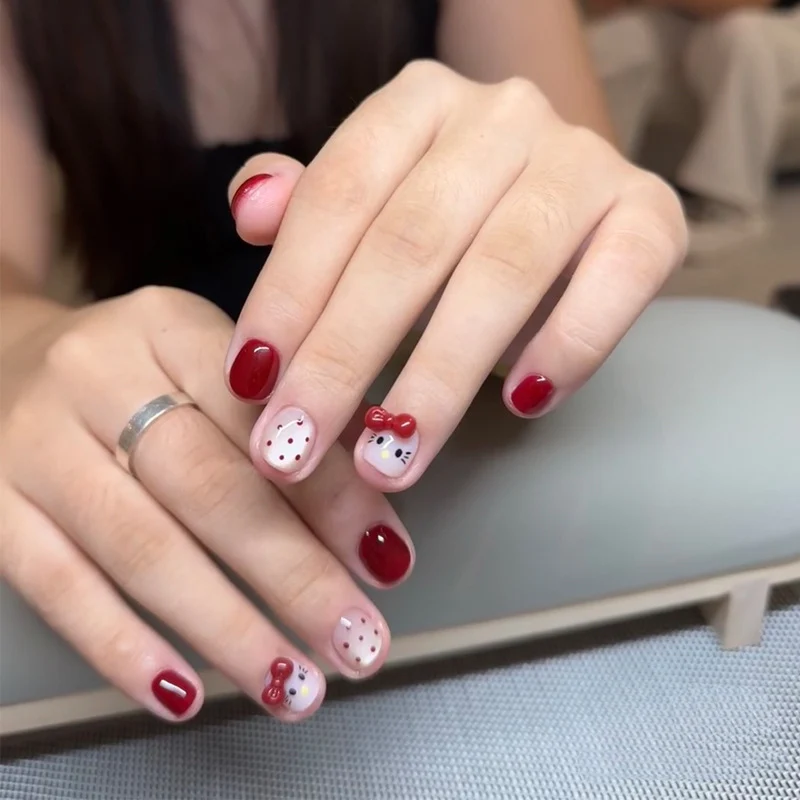 Stylish Press-On Nail Tips with Leopard Design Stornfield