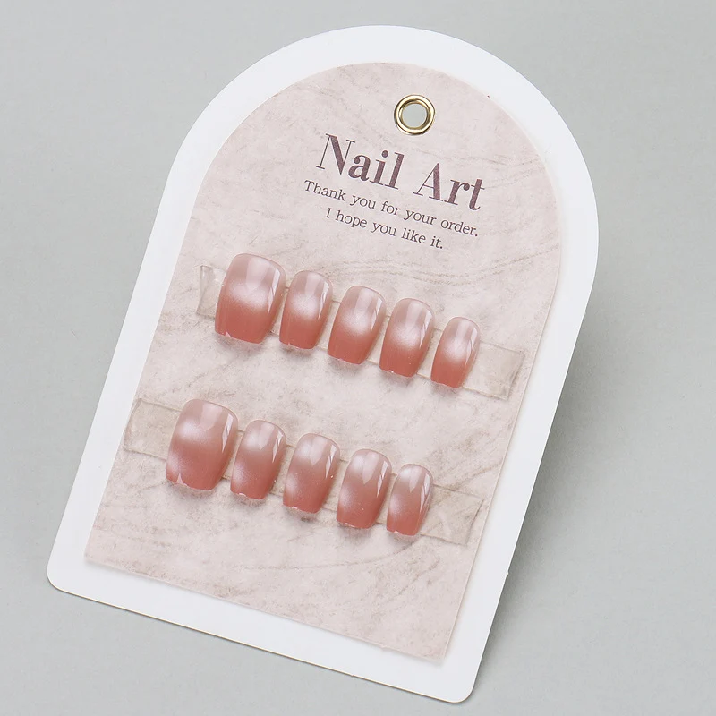Stylish Press-On Nail Set with Elegant Glitter Accents Stornfield