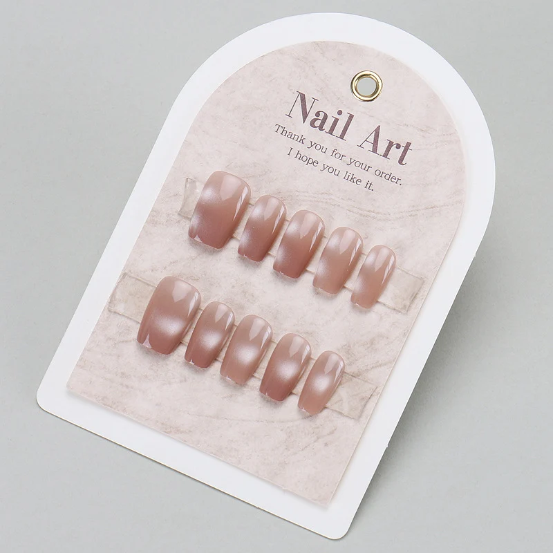 Stylish Press-On Nail Set with Elegant Glitter Accents Stornfield