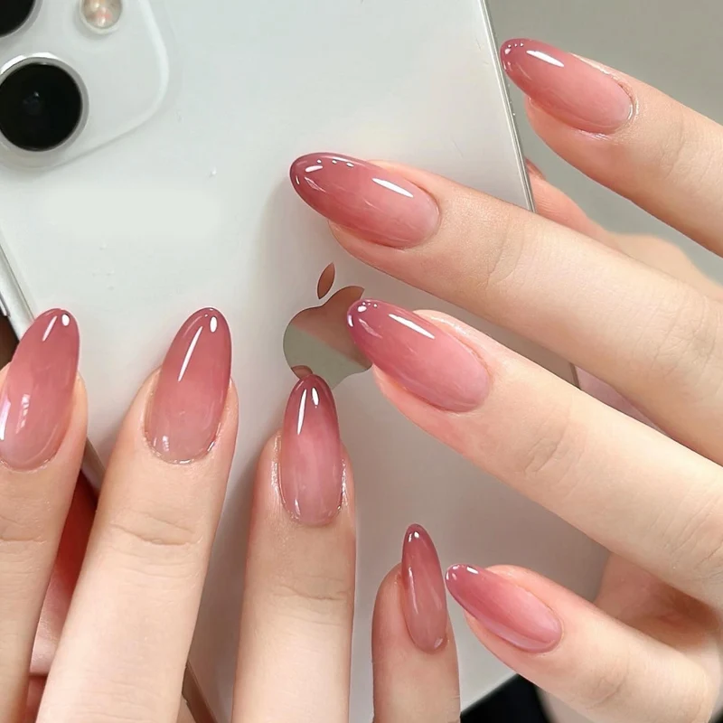 Stylish Press-On Nail Set with Elegant Glitter Accents Stornfield