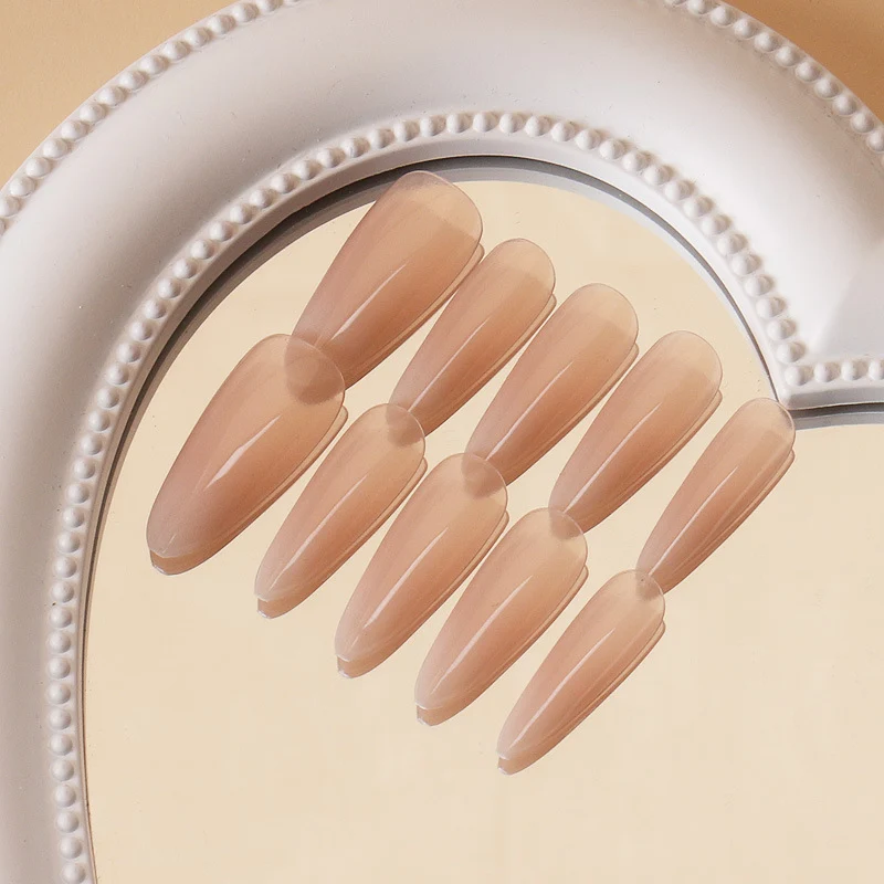 Stiletto Press-On Nail Tips with Natural Finish Stornfield