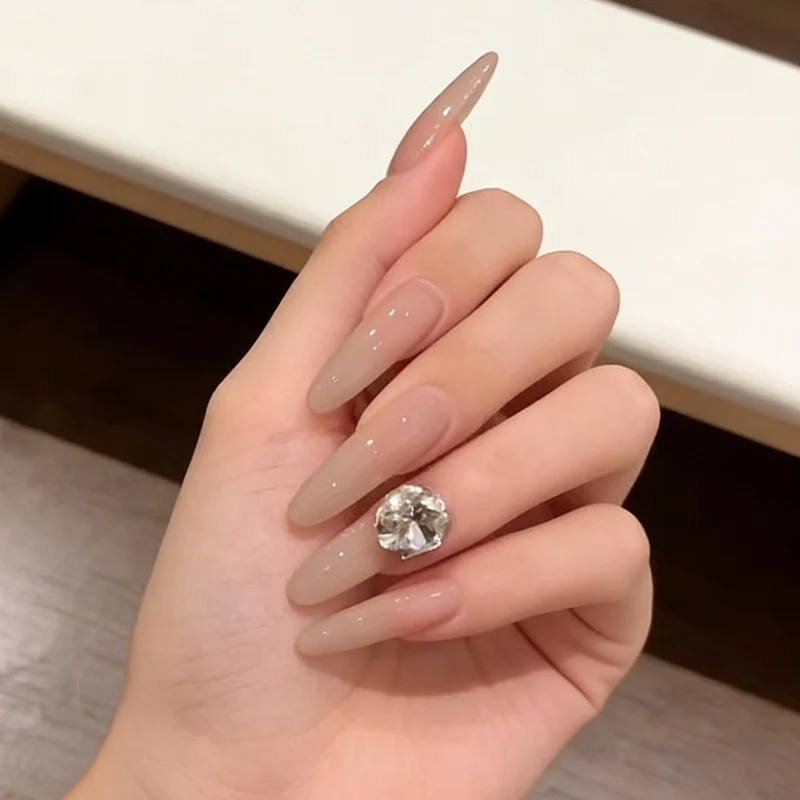 Stiletto Press-On Nail Set with Rhinestone Accents Stornfield