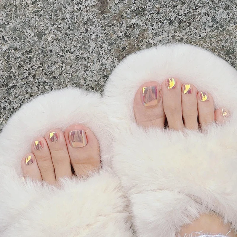 Sparkling Gel Toe Nail Art Stornfield