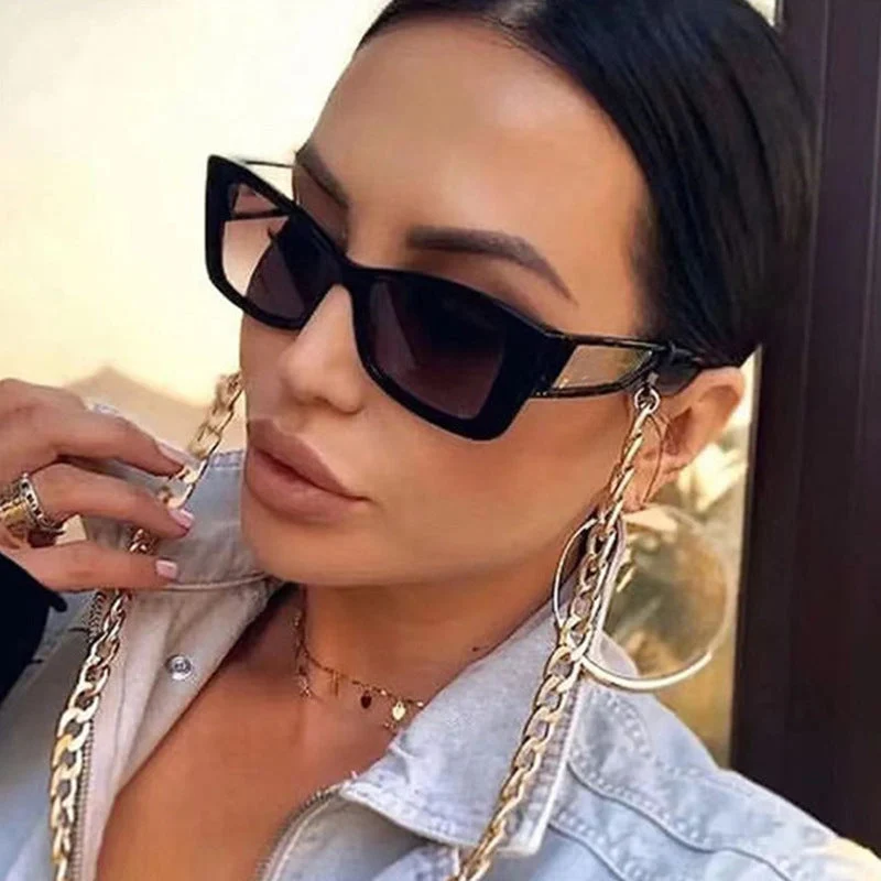 Dame moteriktig solbrille med innovativ ramme Luvikno