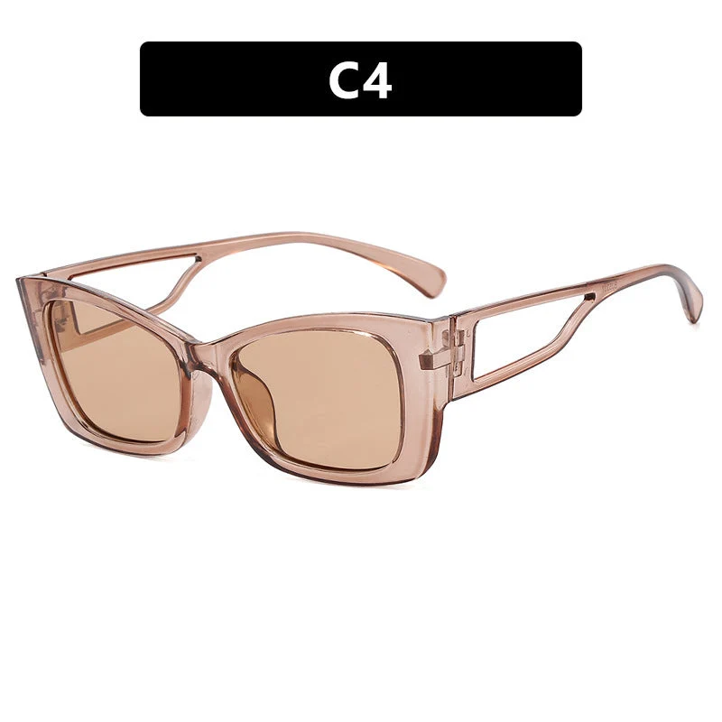 Dame moteriktig solbrille med innovativ ramme Luvikno