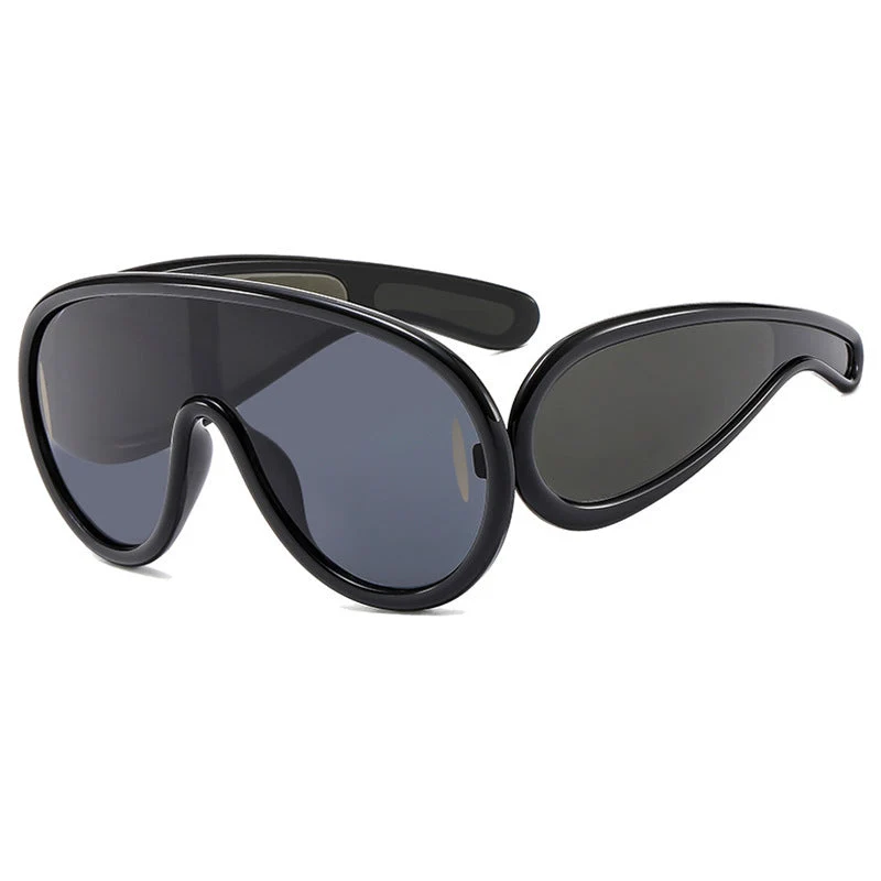 Dame moteriktig solbrille med avtakbare linser Luvikno