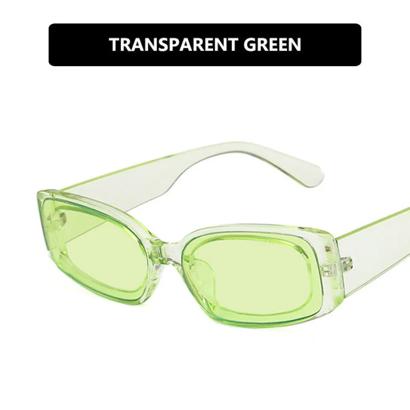Dame mote solbrille i futuristisk transparentdesign Luvikno