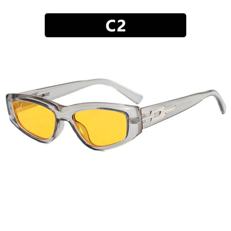 Dame moteriktig solbrille i trendig kattøye-design Luvikno
