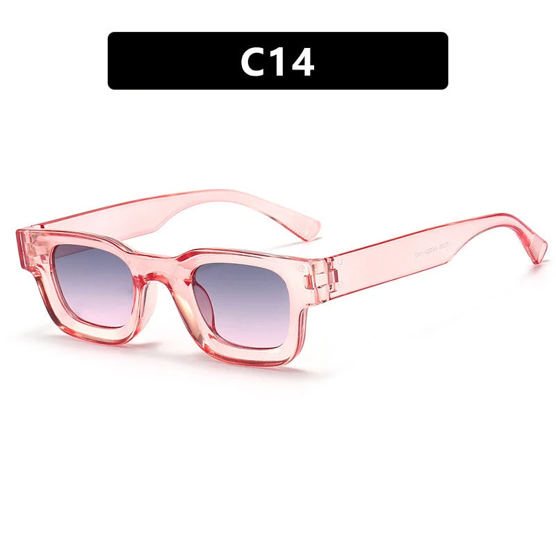 Dame moteriktig solbrille i elegant, kantet design Luvikno