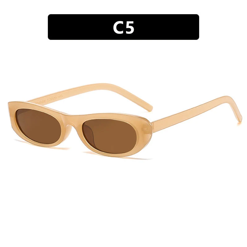 Dame moteriktig solbrille i elegant cat-eye stil Luvikno