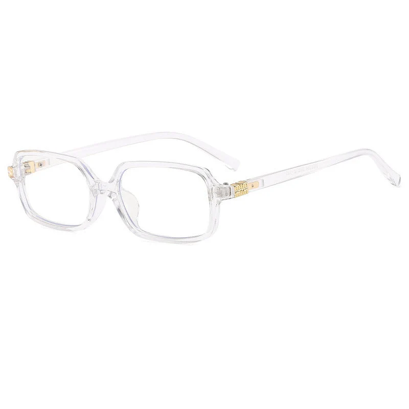 Dame moteriktig lesebrille i moderne kvadratisk design Luvikno
