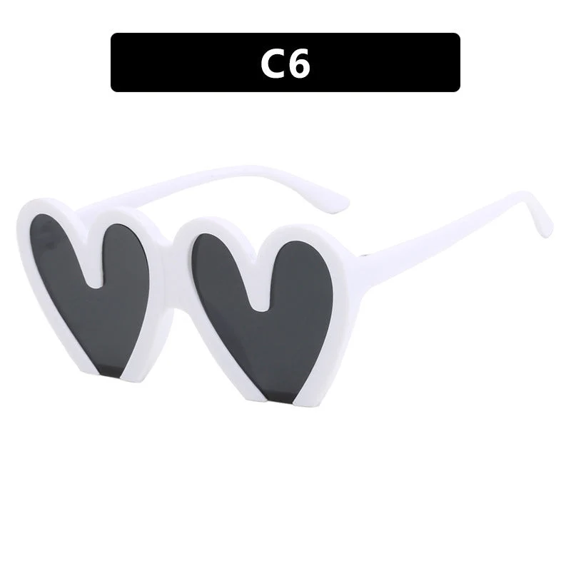 Dame hjerteformet solbrille Luvikno 1780928954