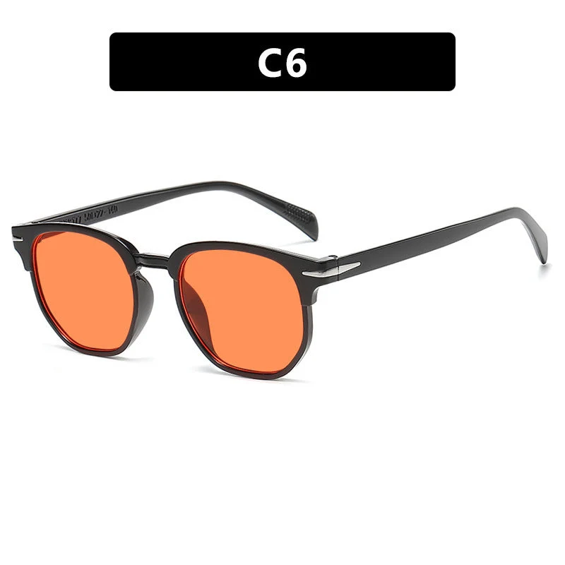 Dame geometrisk solbrille med luksuriøs ramme Luvikno